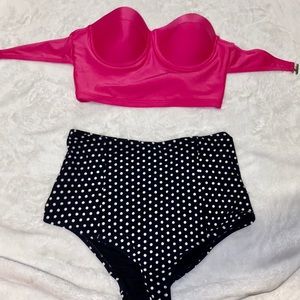 Two piece high waisted bikini